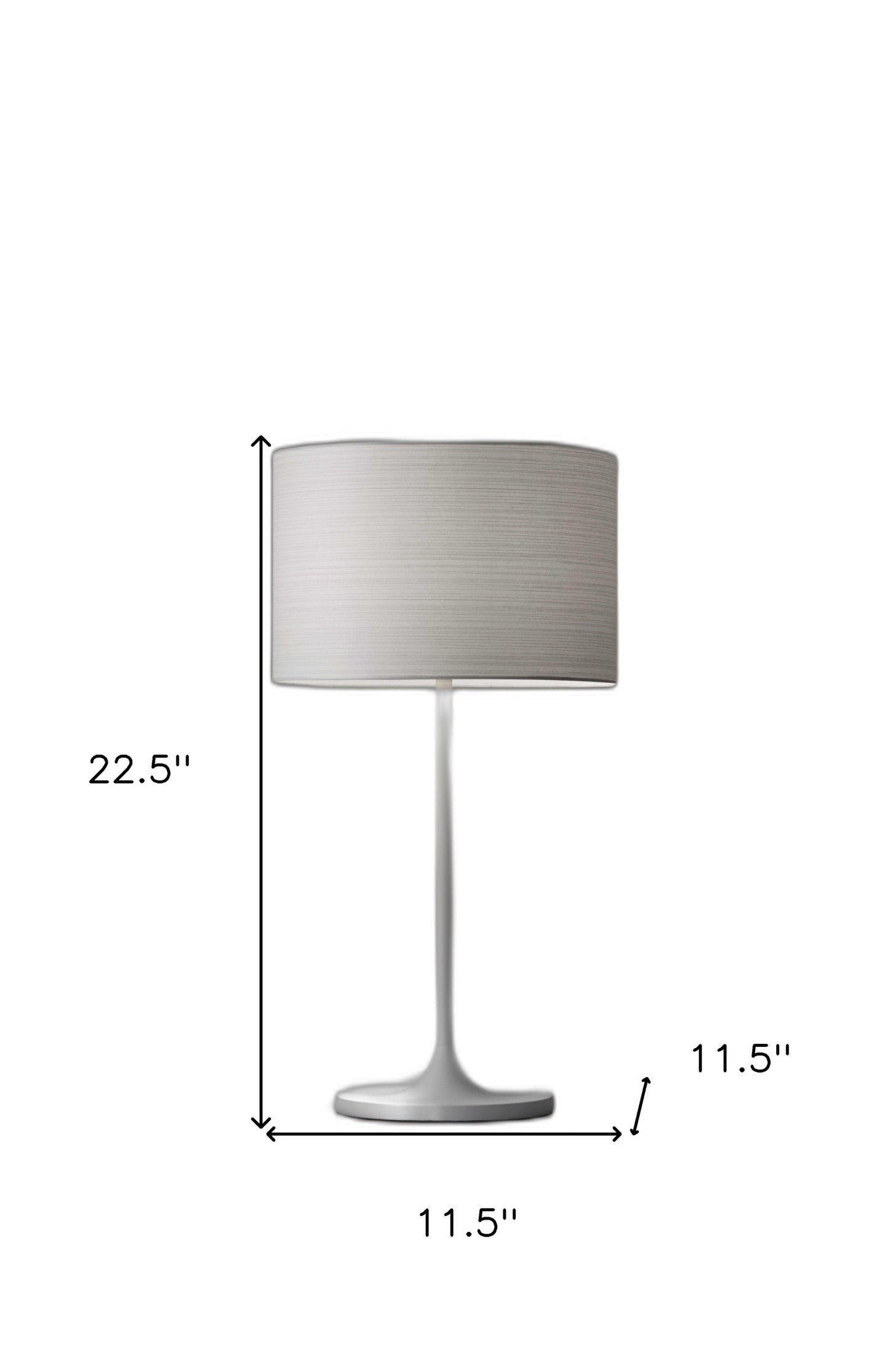 White On White Metal Table Lamp-7
