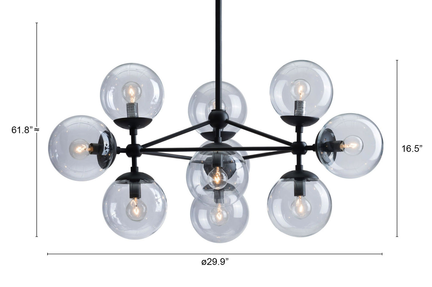 Abundant Ceiling Lamp Black-6