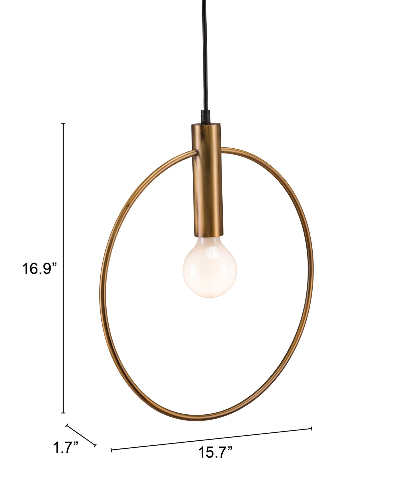 Gold Ring Metal Dimmable Chandelier-7