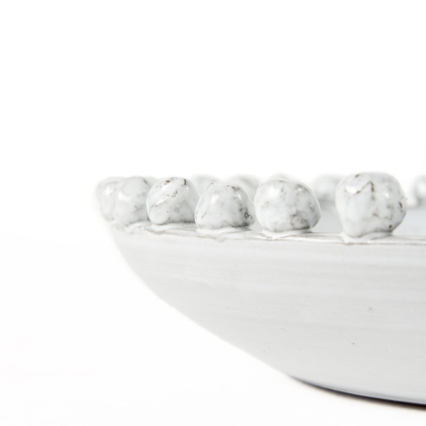 4" Off White Ceramic Tabletop Sculpture-2