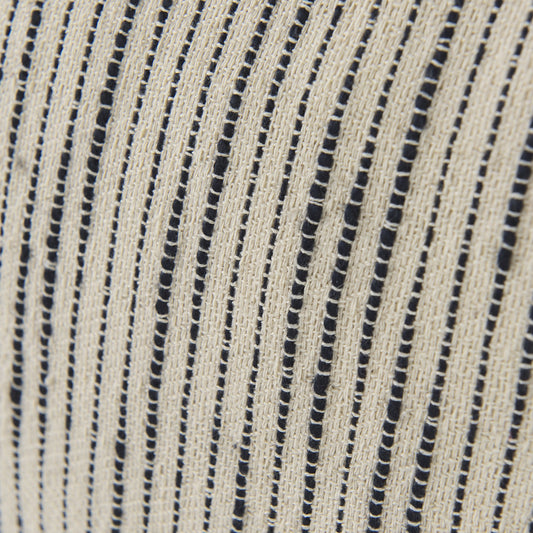 Beige And Midnight Pom Pom Square Accent Pillow Cover-7