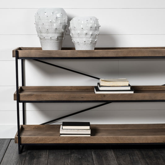 14" White Abstract Cylinder Ceramic Table Vase-8