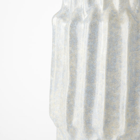 23" Gray Abstract Cylinder Ceramic Table Vase-7