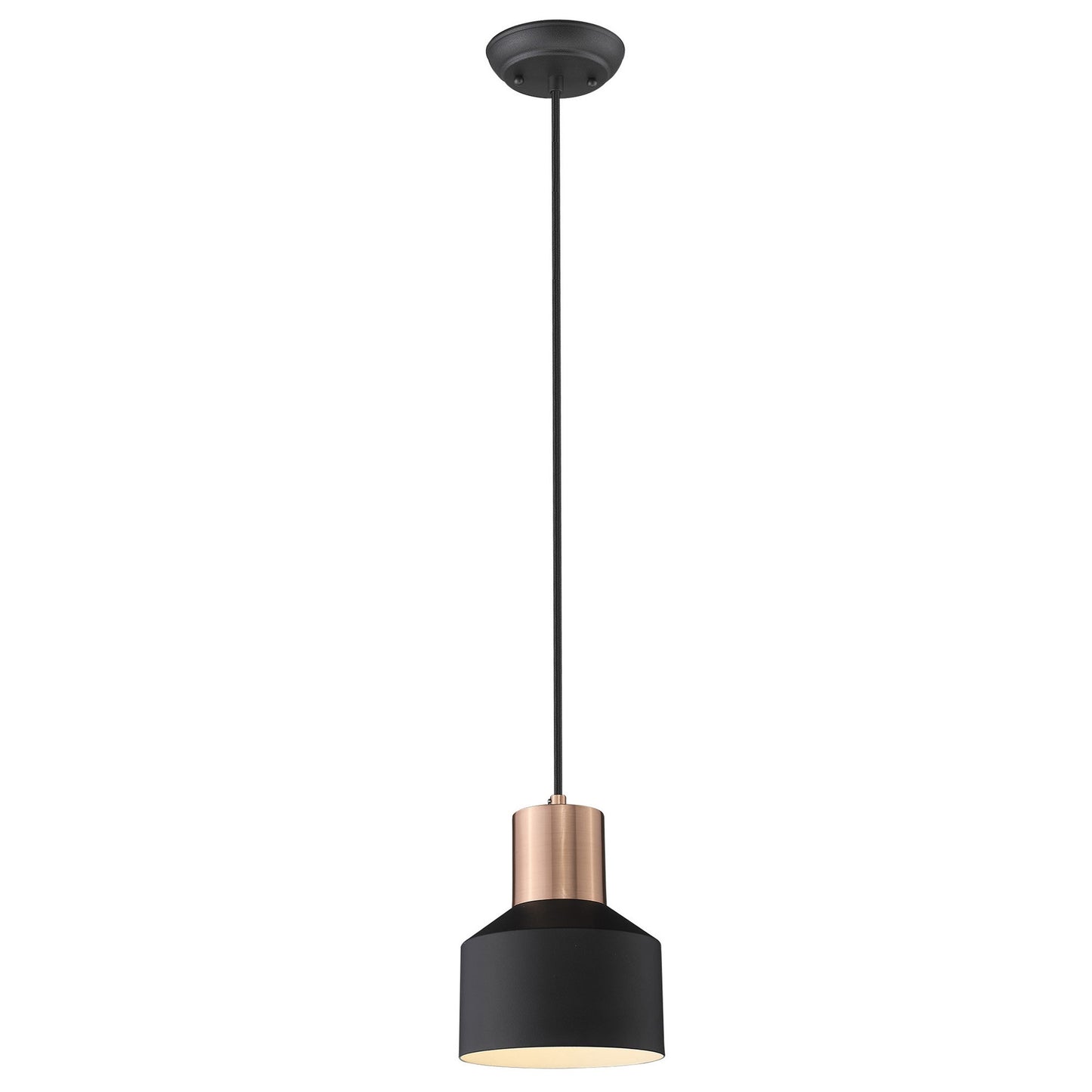 Matte Black and Rose Gold Pendant Hanging Light-1