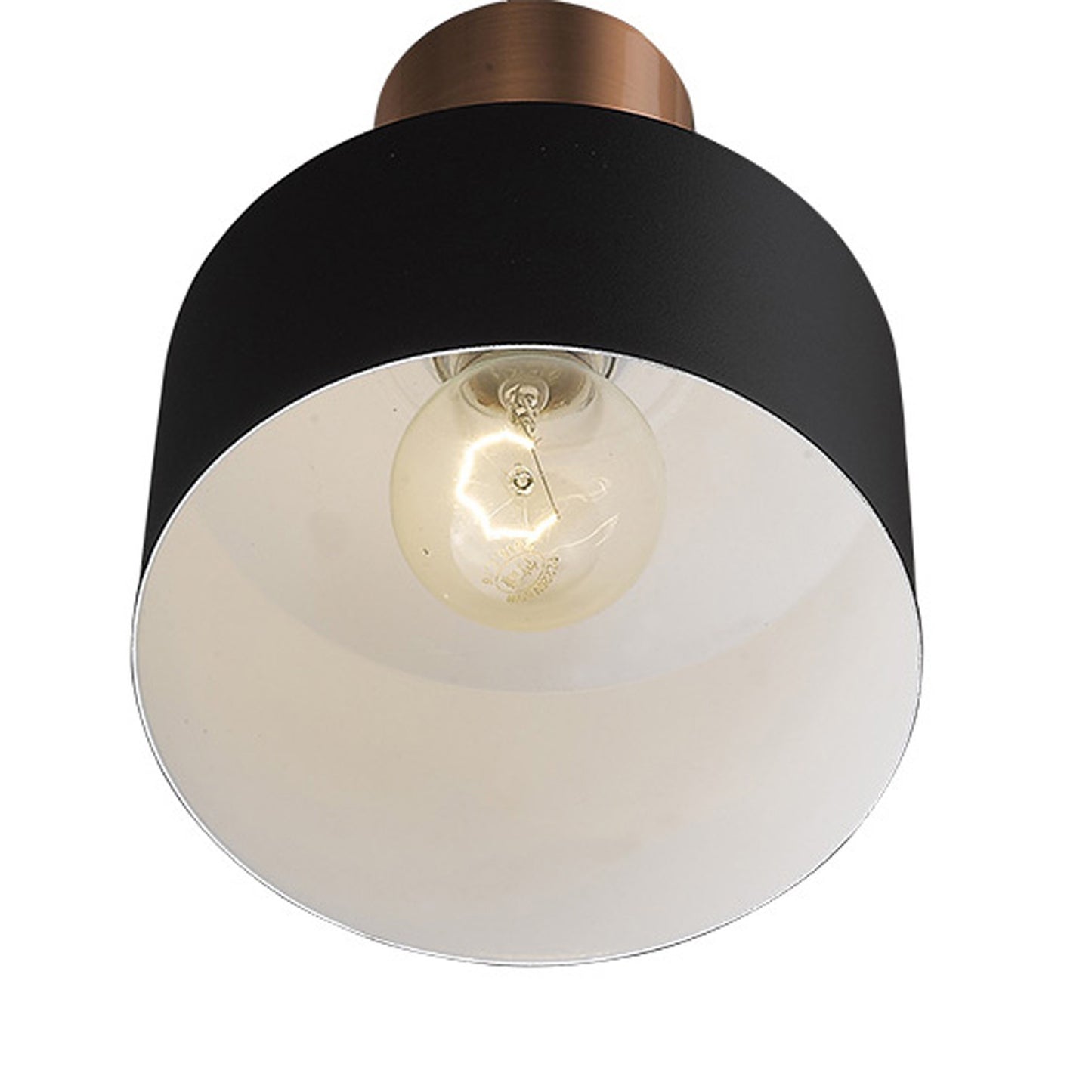 Matte Black and Rose Gold Pendant Hanging Light-4