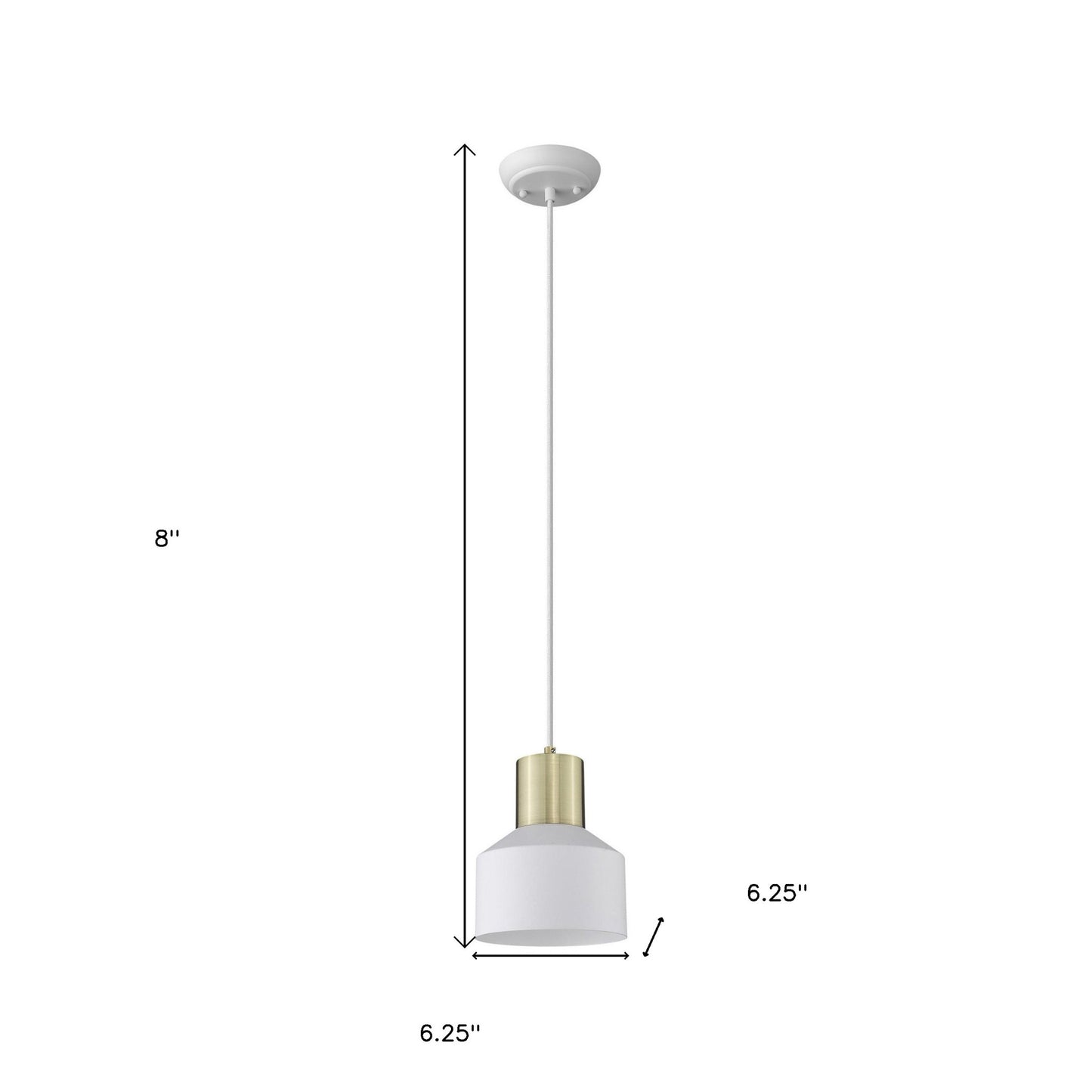 White and Gold Pendant Hanging Light-5