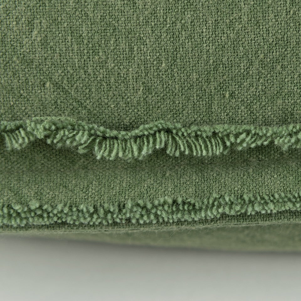 14" X 26" Green Tone on Tone Botanical Throw Pillow With Embroidery-8