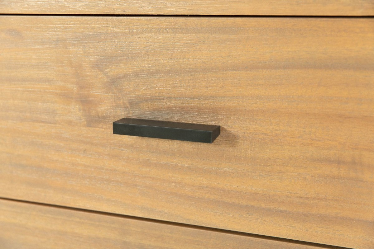 63" Walnut Six Drawer Combo Dresser-8