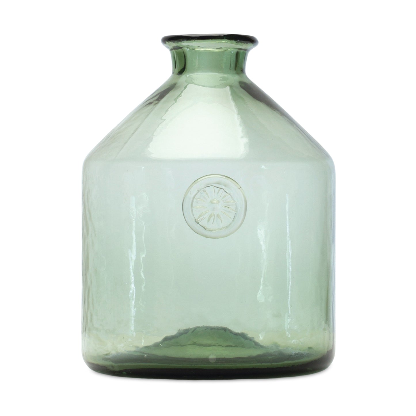 9" Sage Green Cylinder Glass Table Vase-1
