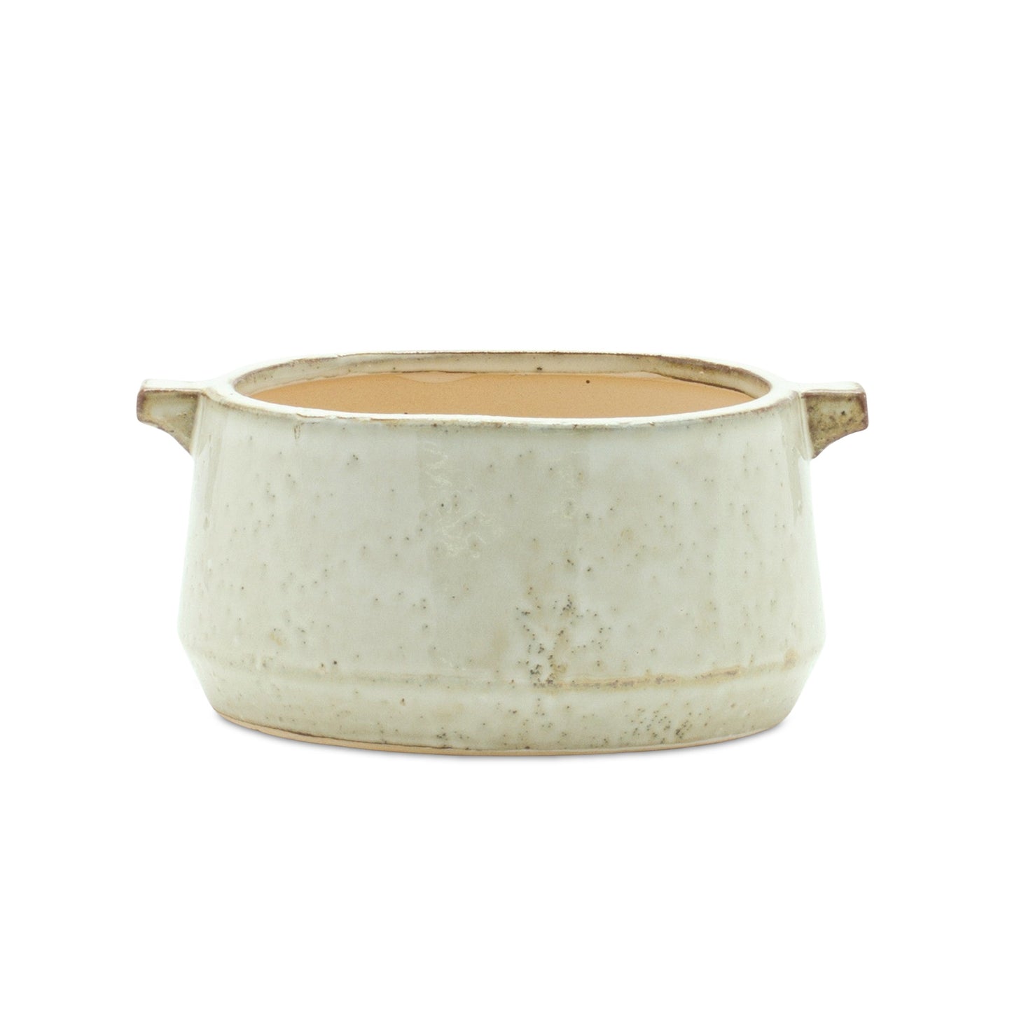 6" Gray Clay Round Pot Planter-2