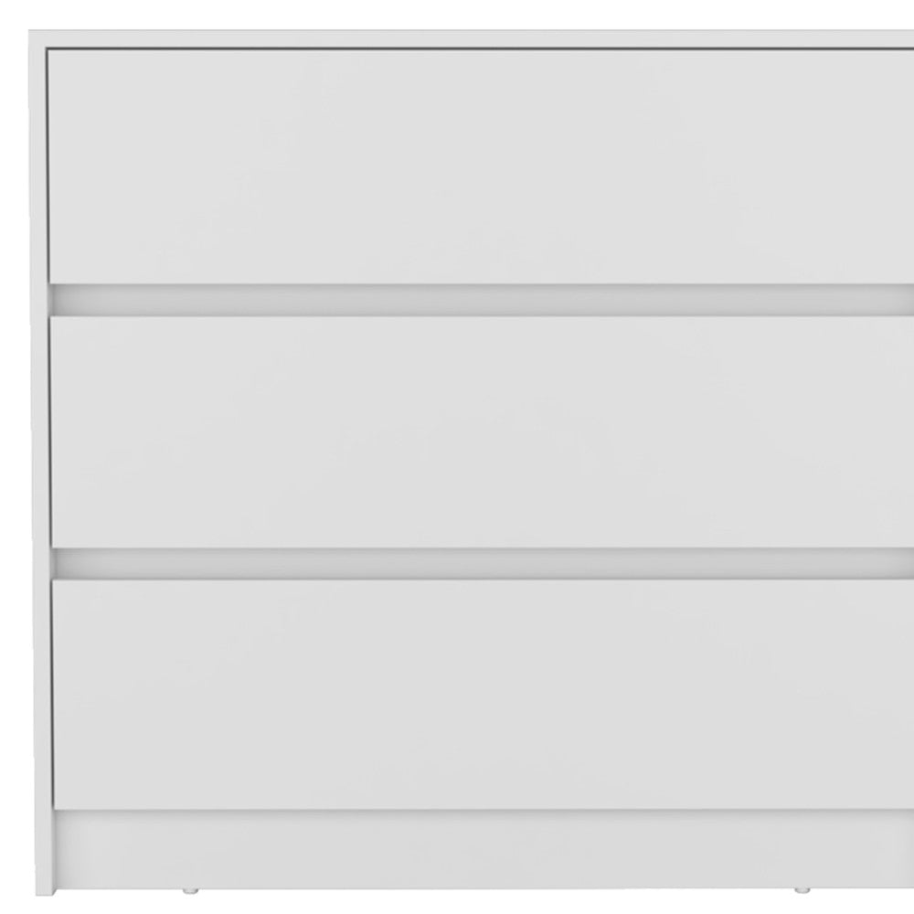 33" White Three Drawer Dresser-4