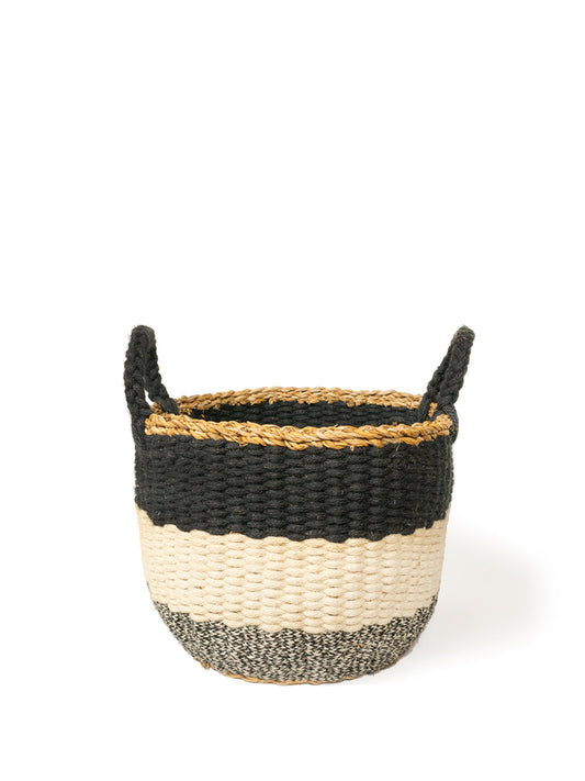 Ula Stripe Basket - Black-6