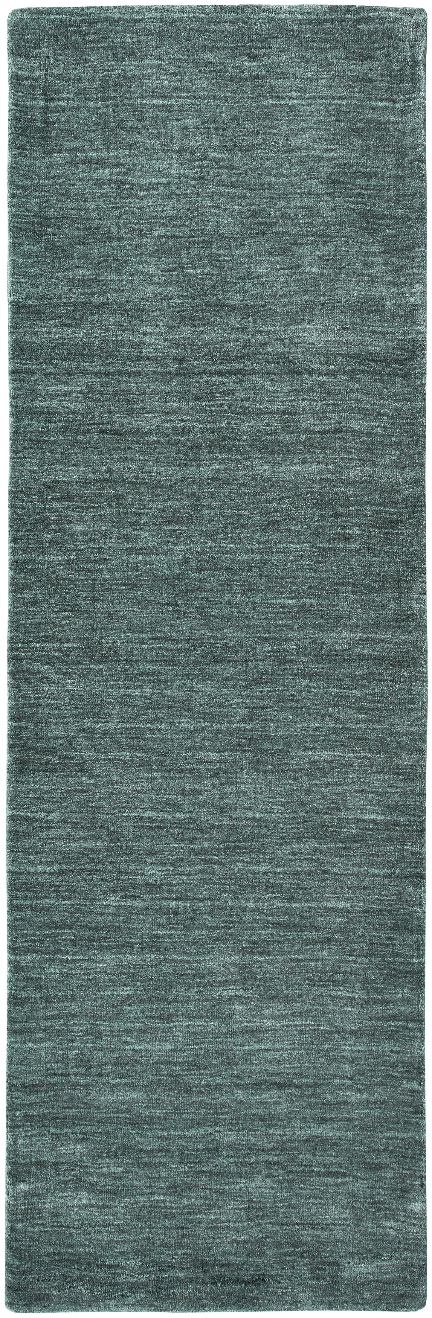 Luna Modern Solid - Green/White Area Rug-6