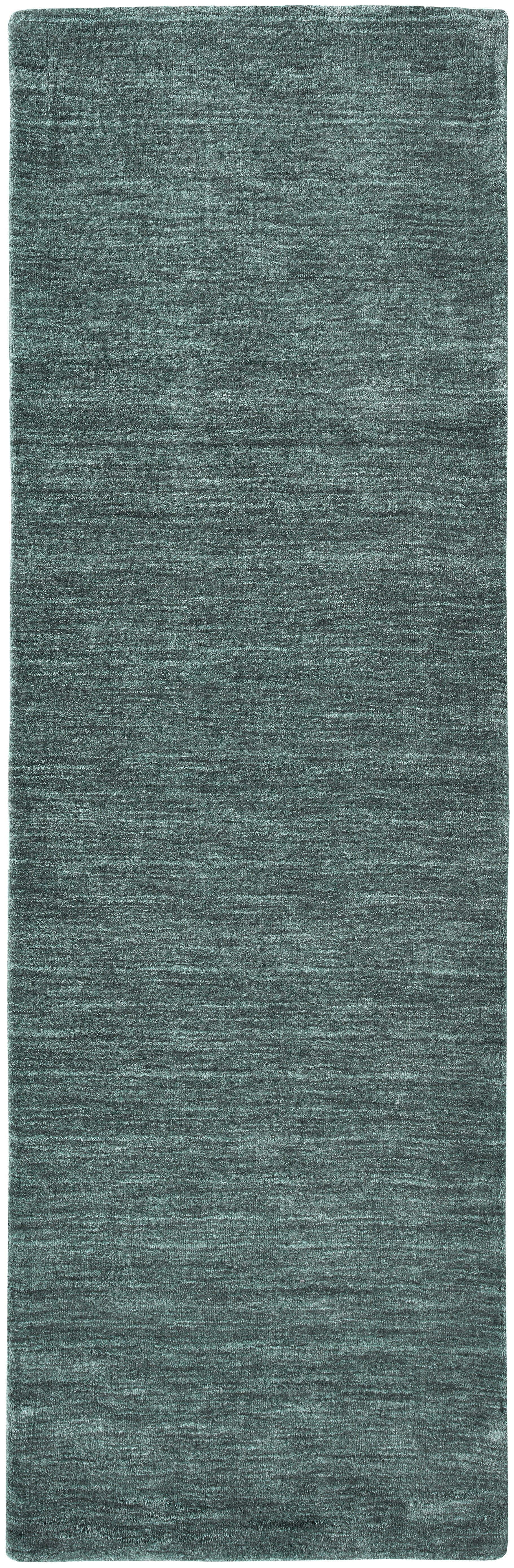 Luna Modern Solid - Green/White Area Rug-6