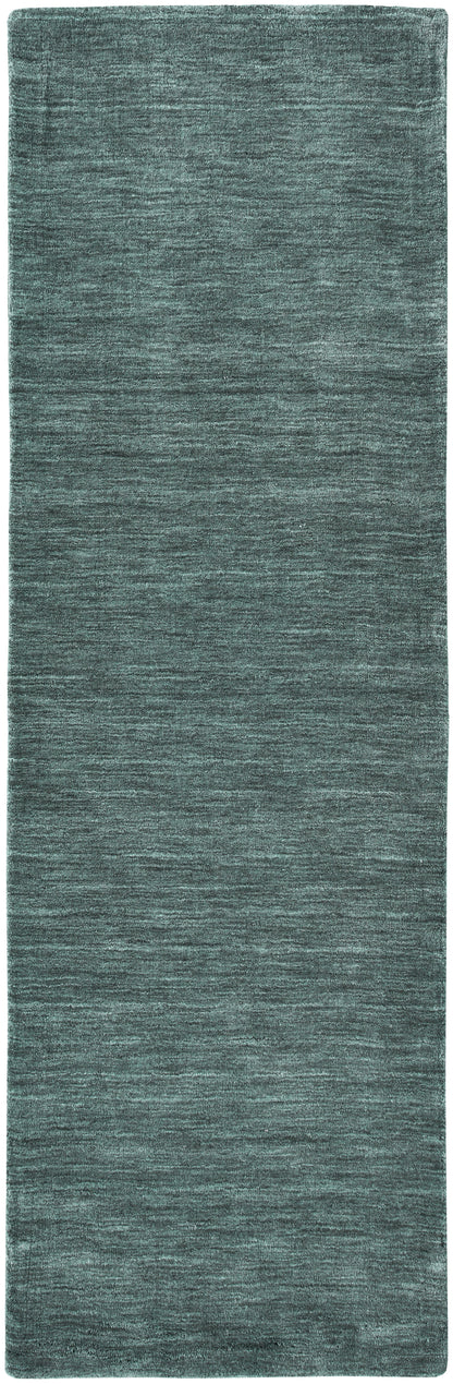 Luna Modern Solid - Green/White Area Rug-6