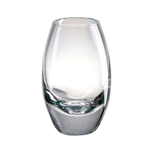 9" Clear Oval Lead Free Crystal Table Vase-1