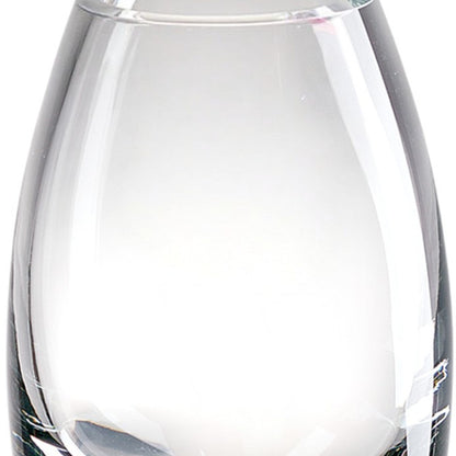 9" Clear Oval Lead Free Crystal Table Vase-3