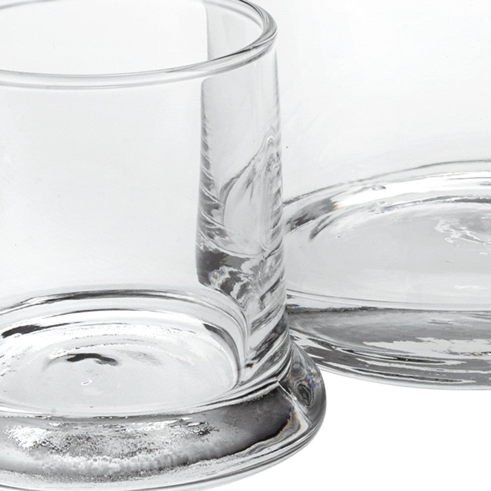 Set of Two Clear Crystal Glass Stemless Carafe And Drinking Glass-4