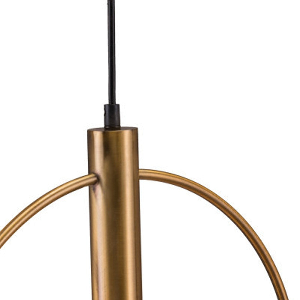 Gold Ring Metal Dimmable Chandelier-5