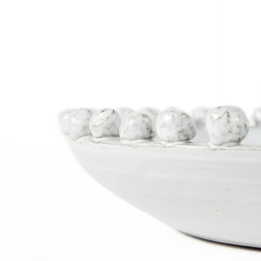 4" Off White Ceramic Tabletop Sculpture-2