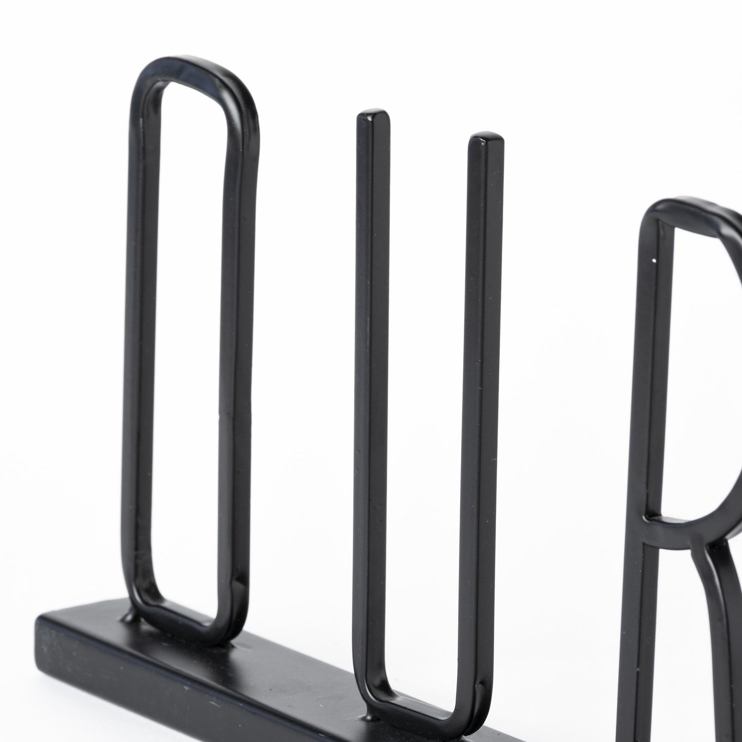 24" Black Metal Our Nest Tabletop Sculpture-5