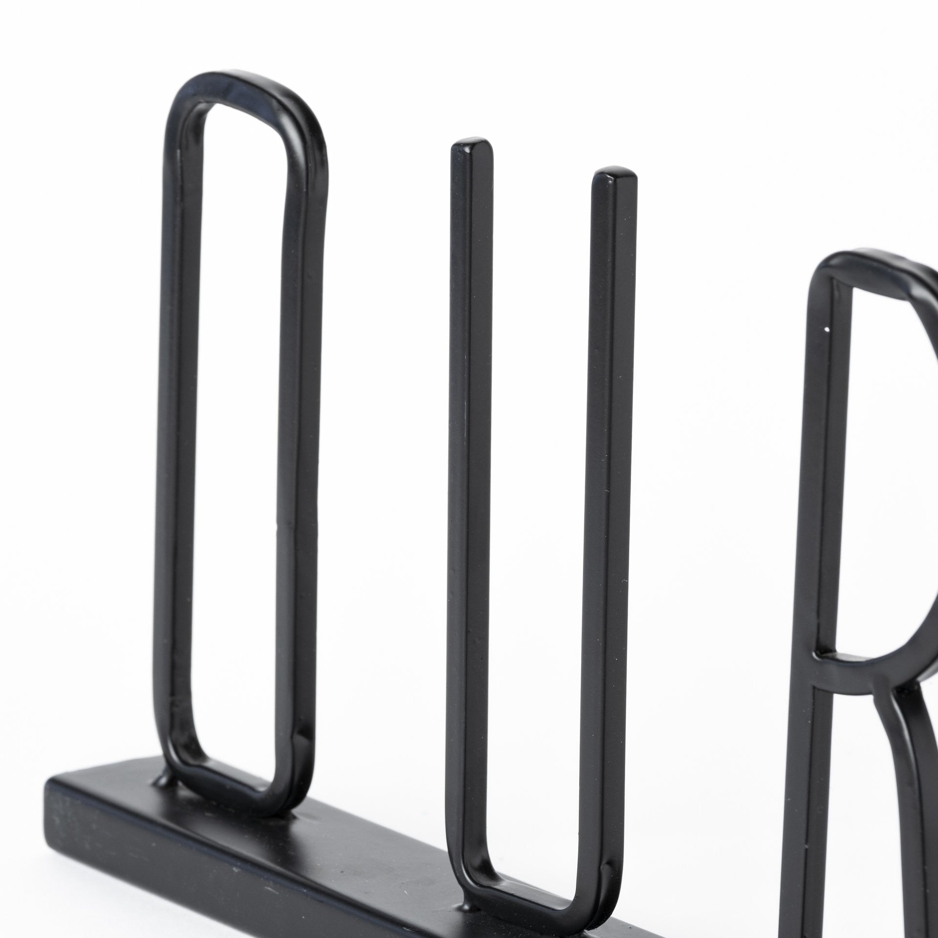 24" Black Metal Our Nest Tabletop Sculpture-5