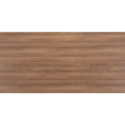 79" Wood Brown And Gray Steel Dining Table-5