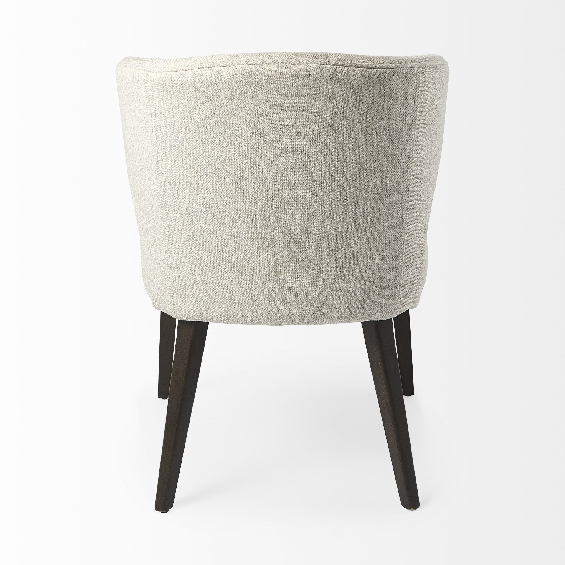 Ivory and Black Wingback Dining Side Chair-4