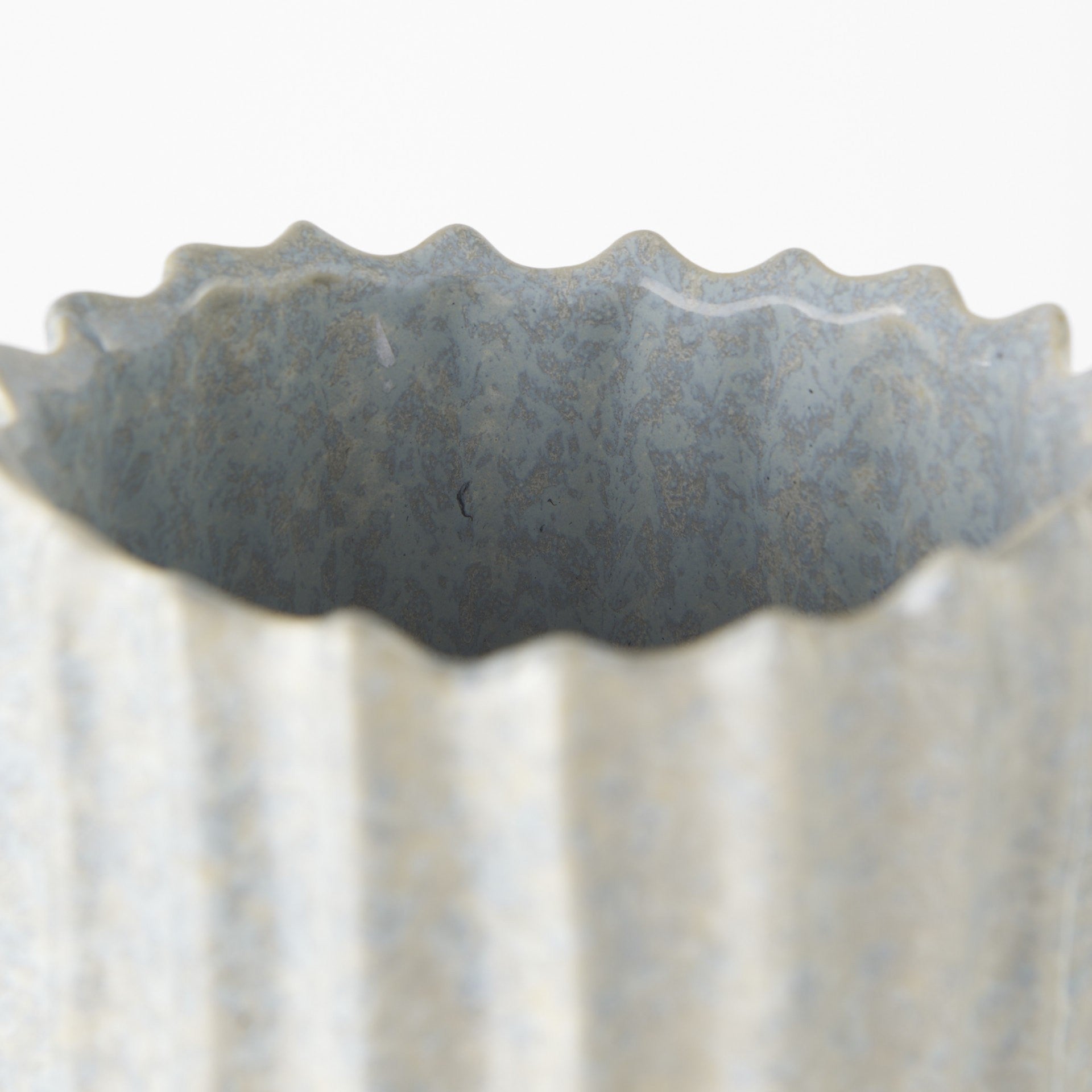 23" Gray Abstract Cylinder Ceramic Table Vase-6