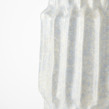 23" Gray Abstract Cylinder Ceramic Table Vase-7