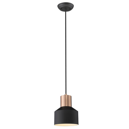 Matte Black and Rose Gold Pendant Hanging Light-1