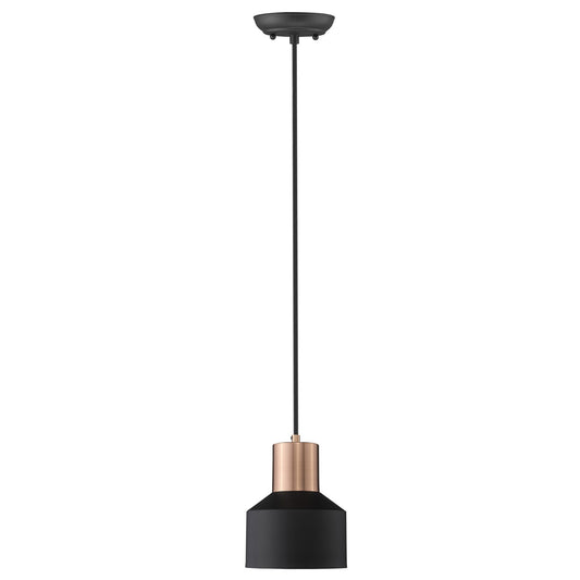 Matte Black and Rose Gold Pendant Hanging Light-2
