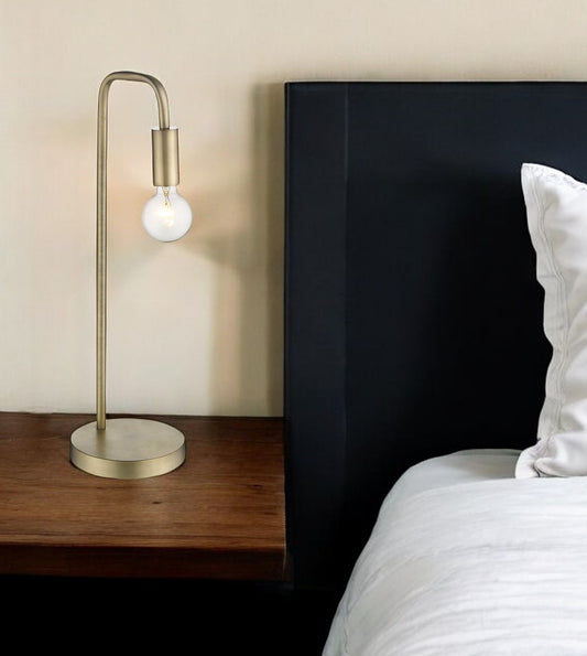 26" Brass Metal Table Lamp-0