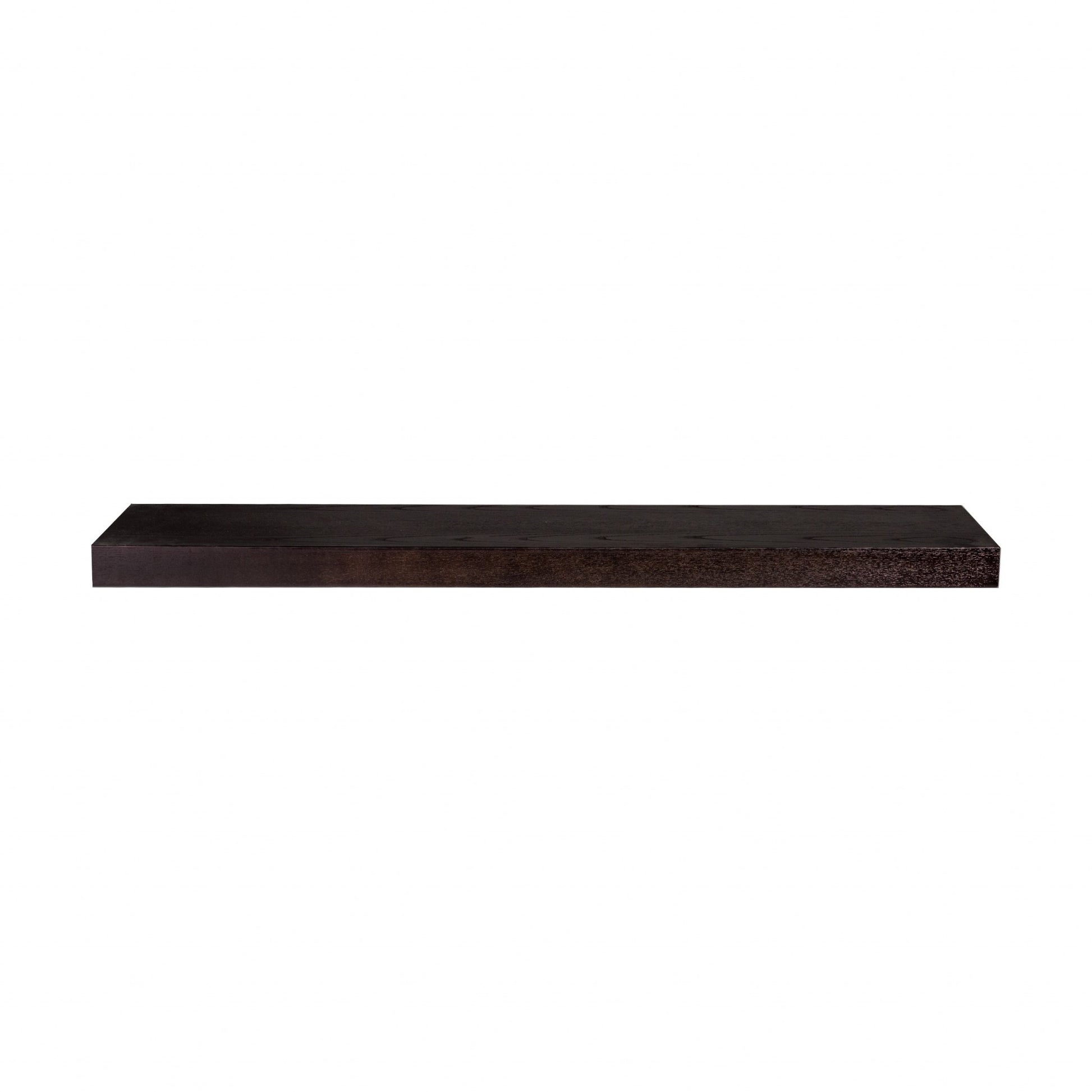 43" Espresso Wooden Wall Mounted Floating Shelf-1