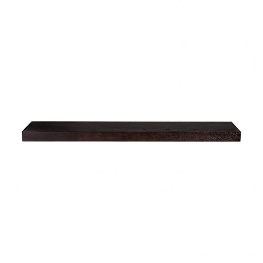 43" Espresso Wooden Wall Mounted Floating Shelf-1