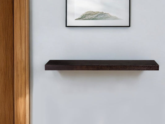 43" Espresso Wooden Wall Mounted Floating Shelf-0
