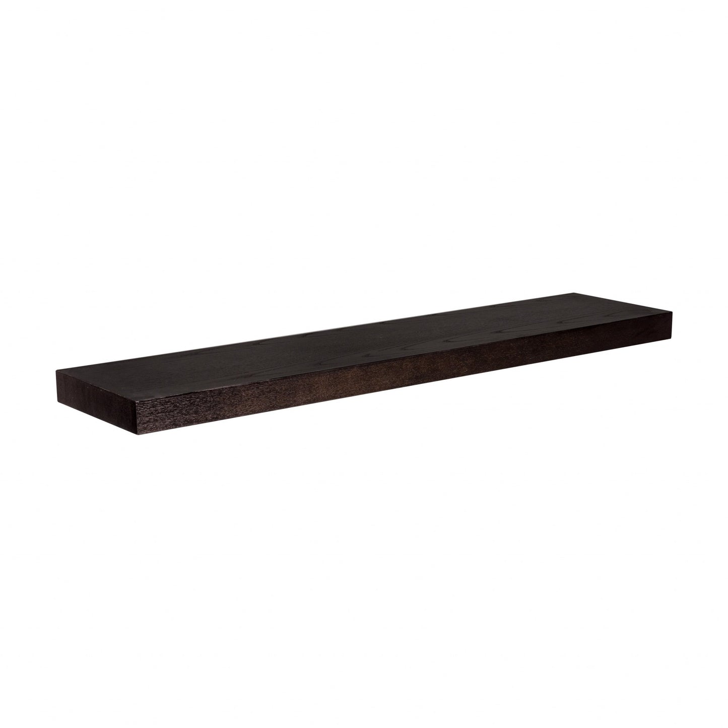 43" Espresso Wooden Wall Mounted Floating Shelf-2