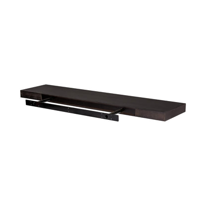 43" Espresso Wooden Wall Mounted Floating Shelf-4