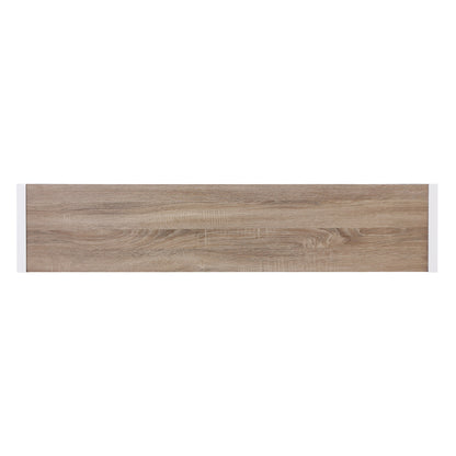 54" Gray Brown and White Sled Console Table-6