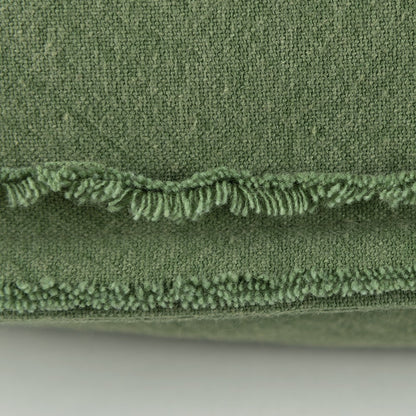 14" X 26" Green Tone on Tone Botanical Throw Pillow With Embroidery-8