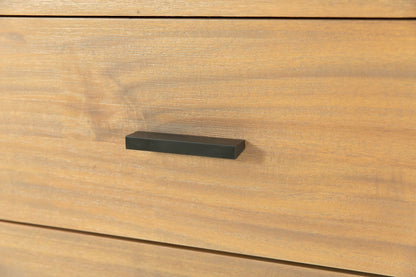 63" Walnut Six Drawer Combo Dresser-8