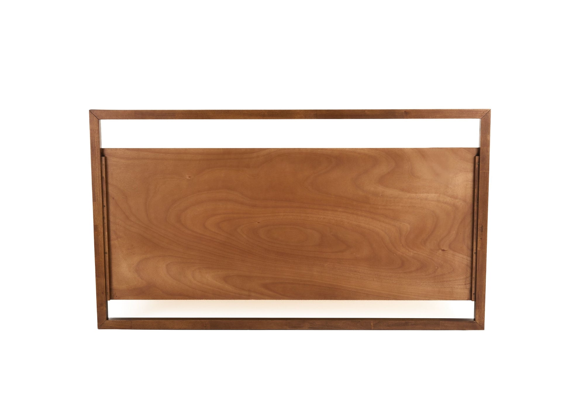 Brown Wood And California King Bed Frame-3