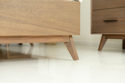 Natural Wood King Bed Frame-7