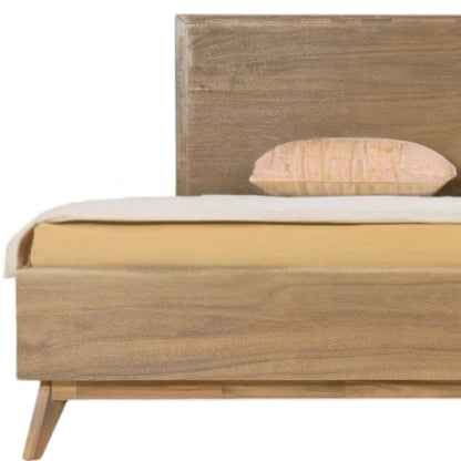Natural Wood King Bed Frame-6