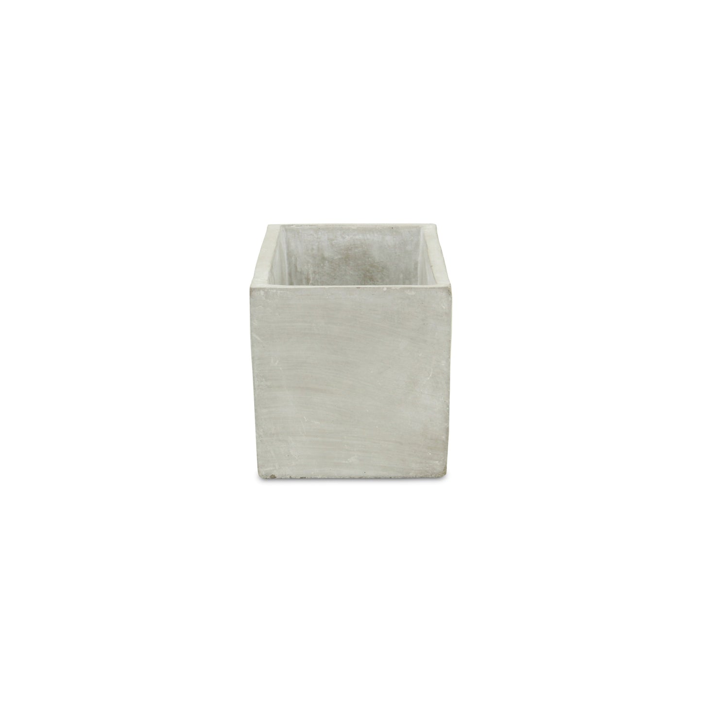 9" Light Gray Cement Indoor Outdoor Rectangular Pot Planter-6