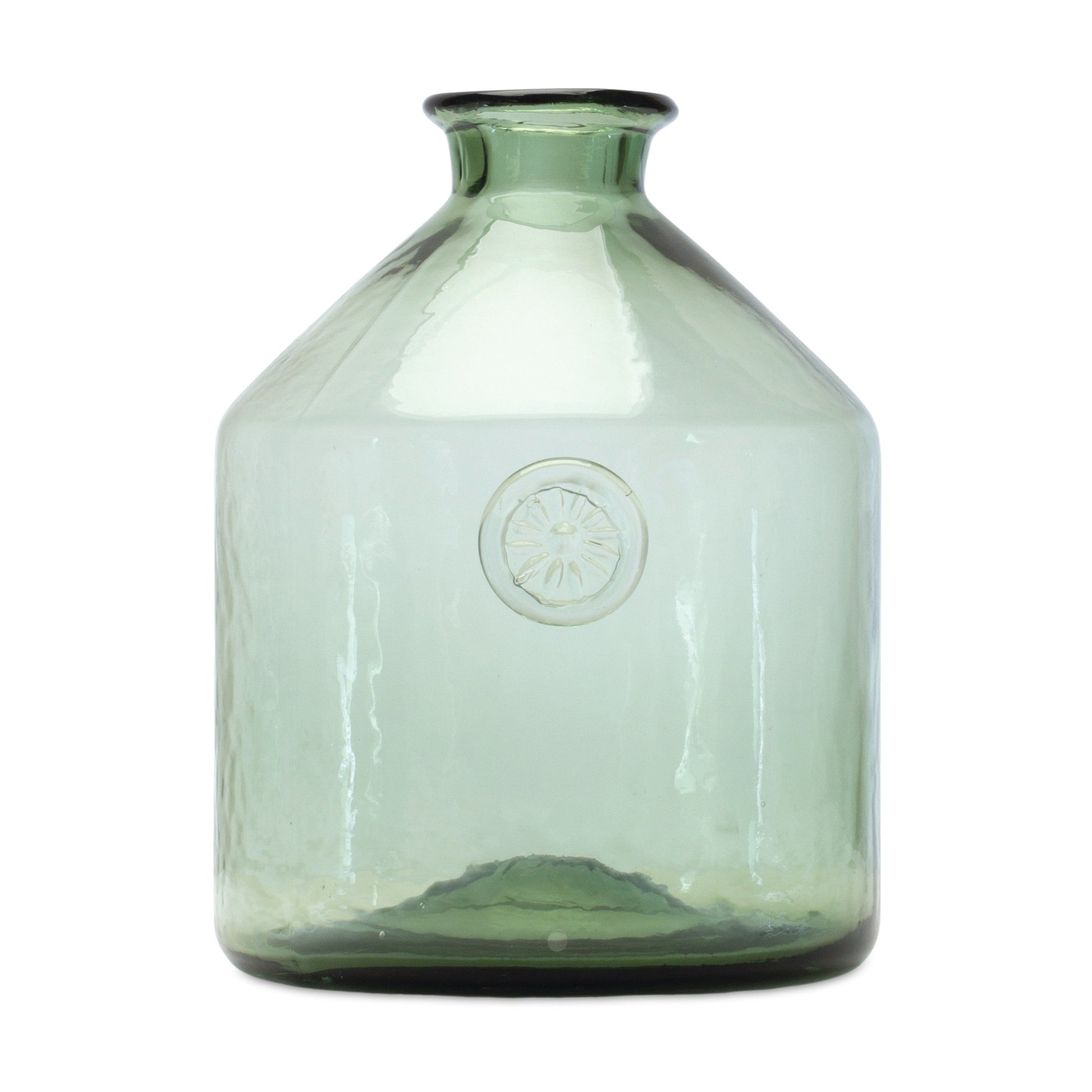 9" Sage Green Cylinder Glass Table Vase-1