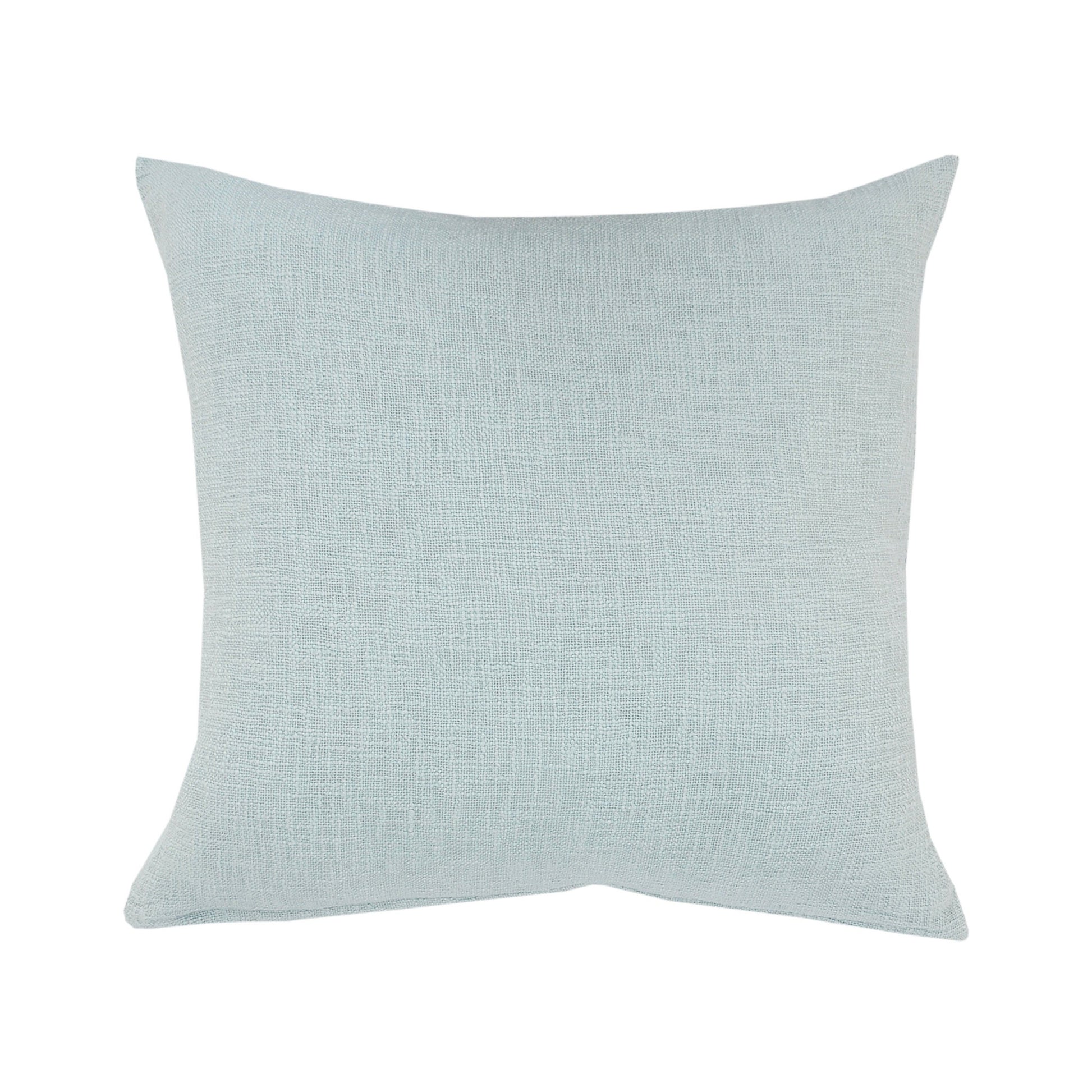 18" Blue Cotton Throw Pillow-5
