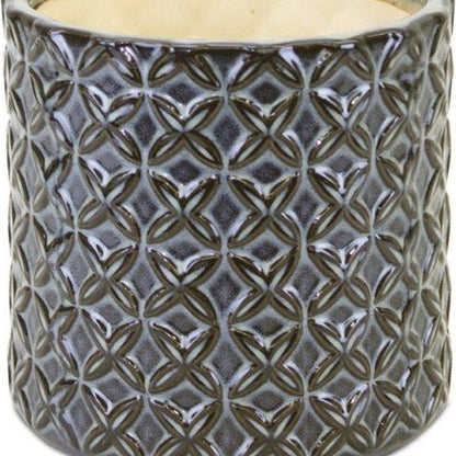 Gray and Brown Set of Two Clay 7.20346 ounce Round Pot Planter-5