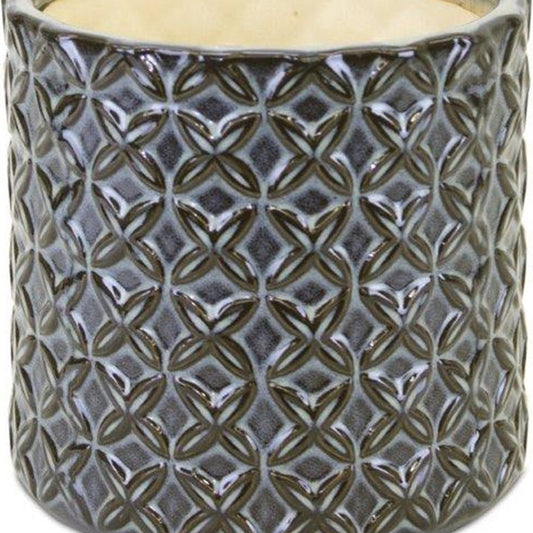 Gray and Brown Set of Two Clay 7.20346 ounce Round Pot Planter-5
