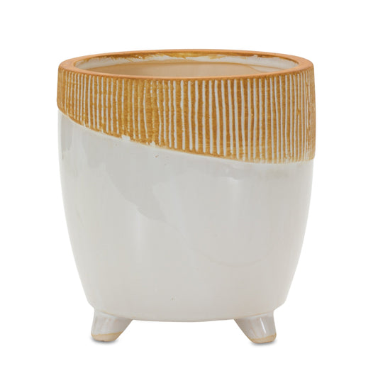 Brown 10 Ounce Round Pot Planter No additional pieces included-3
